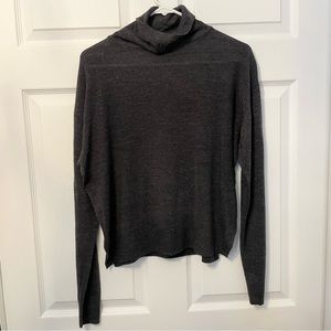 Grey long sleeve turtle neck